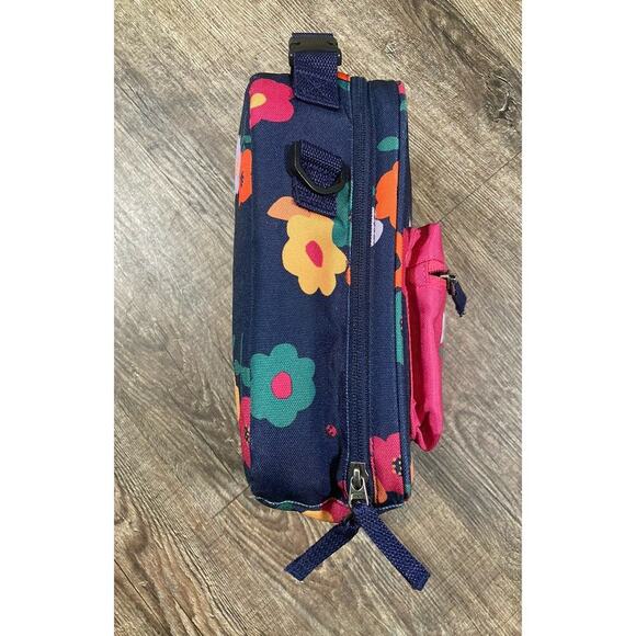 Hanna Andersson Insulated Lunch Bag Strap Flowers Nature - Picture 4 of 13